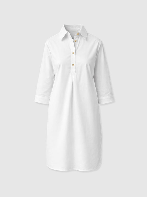 Corinne Linen Shift Dress - Oatmeal - Women's Dresses