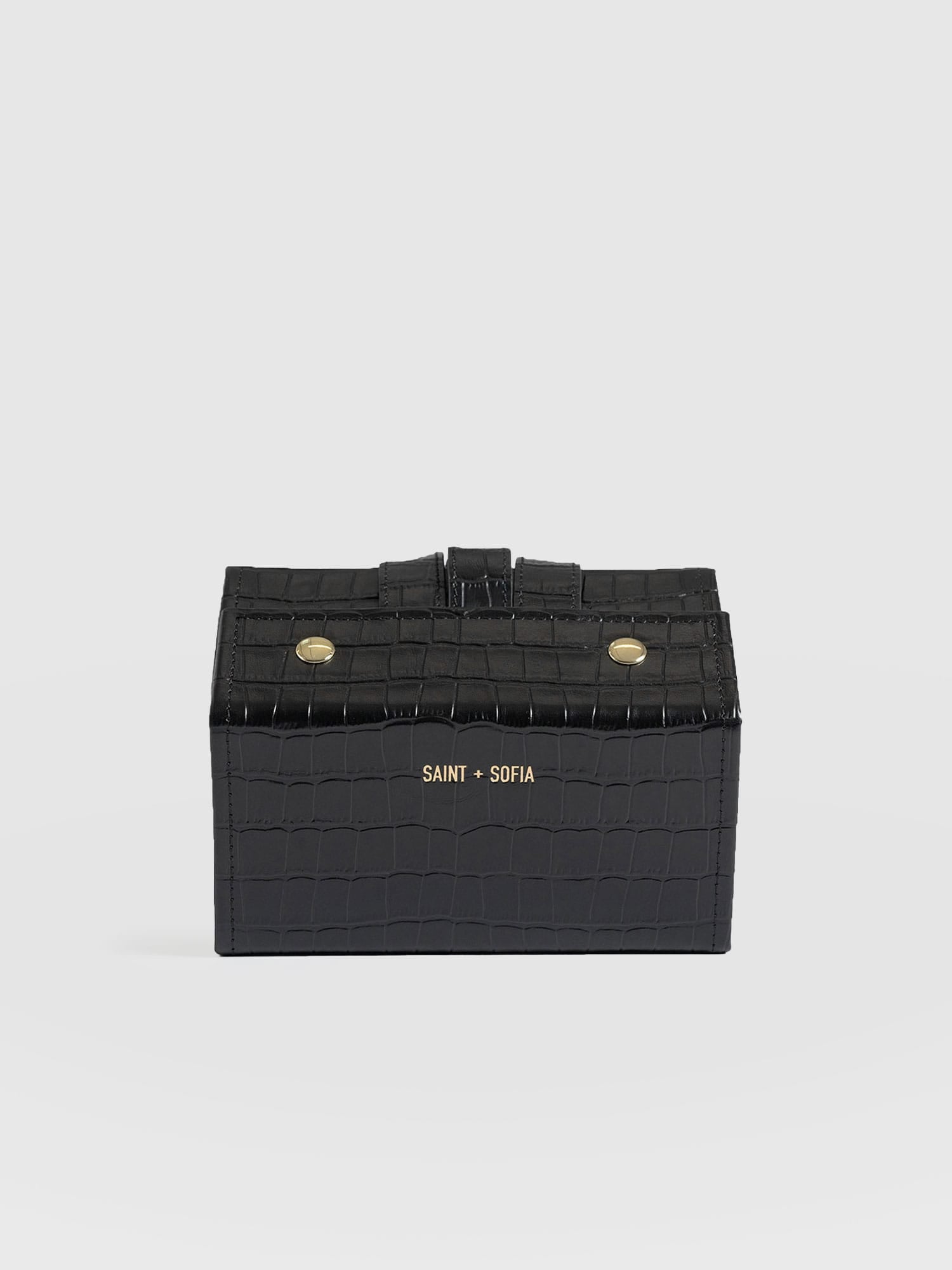 Sunglasses Multi Case Black Croc - Women's Travel Accessories | Saint + Sofia® EU