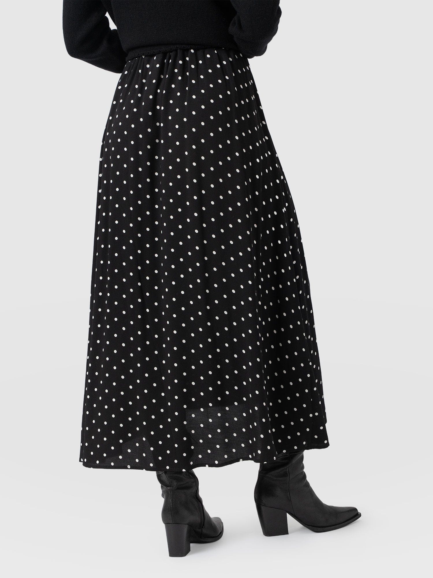 Sutton Skirt - Black Polka Dot - Women's Skirts | Saint + Sofia® EU