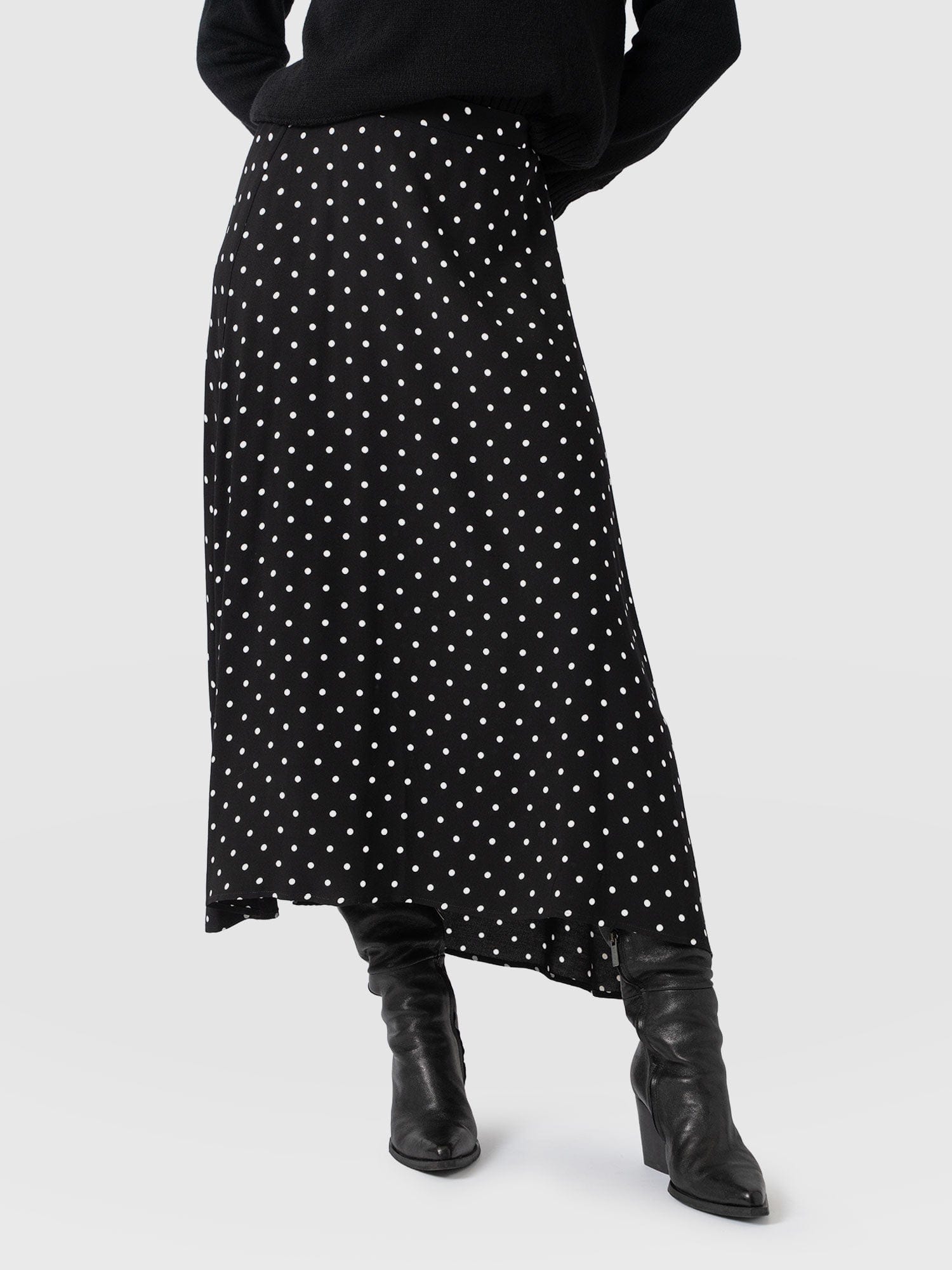 Sutton Skirt - Black Polka Dot - Women's Skirts | Saint + Sofia® EU