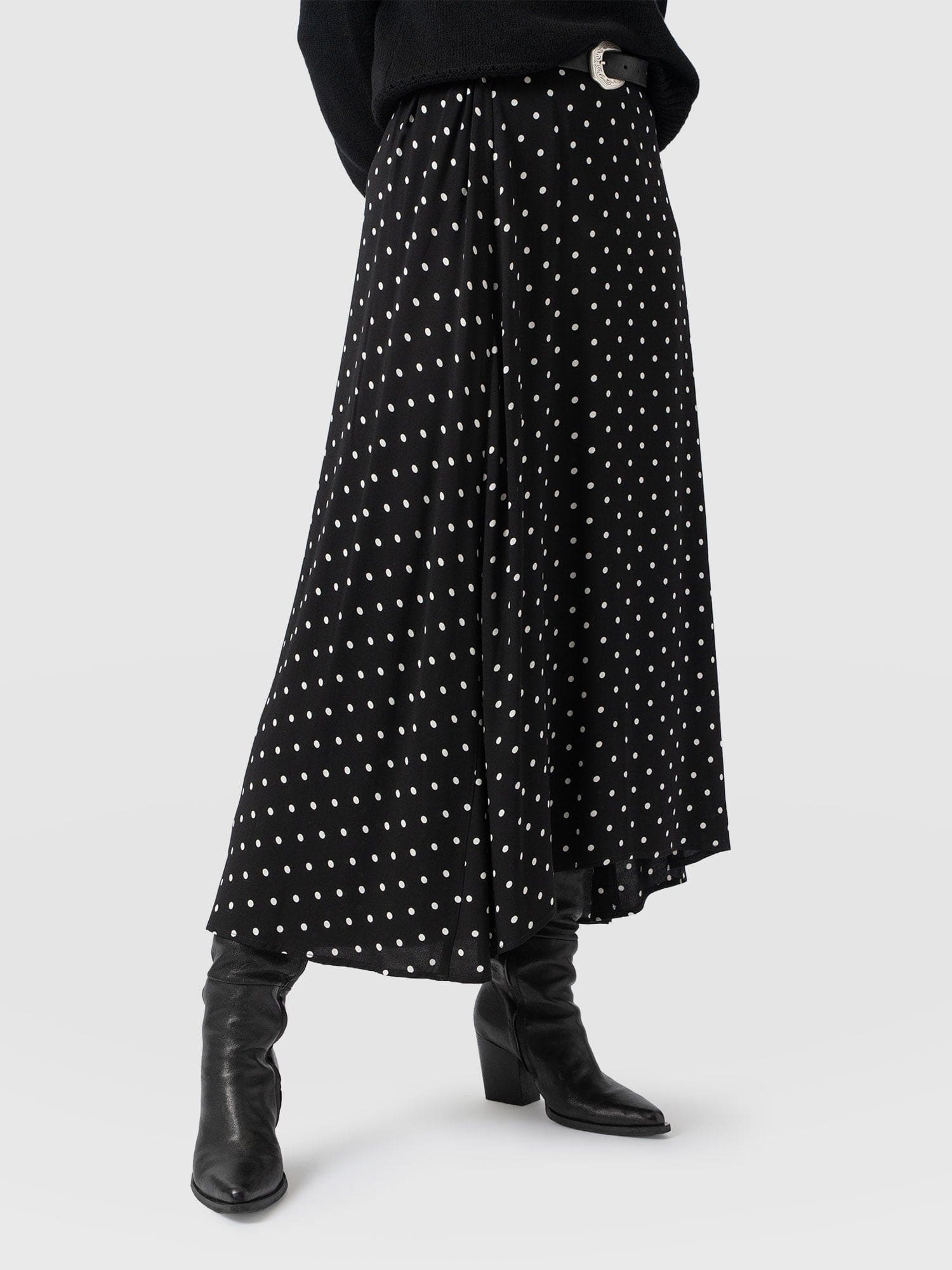 Sutton Skirt - Black Polka Dot - Women's Skirts | Saint + Sofia® EU
