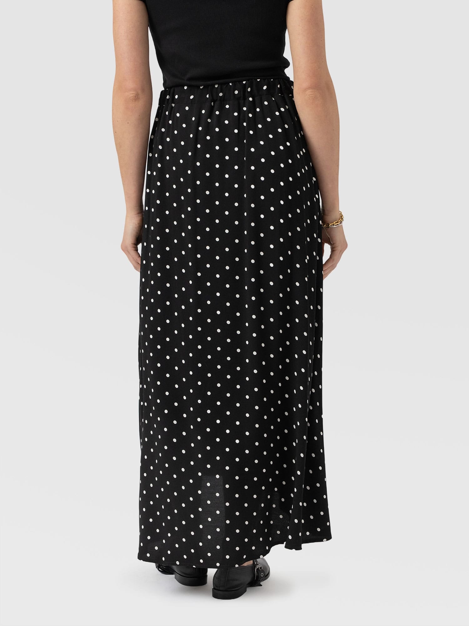 Sutton Skirt - Black Polka Dot - Women's Skirts | Saint + Sofia® EU