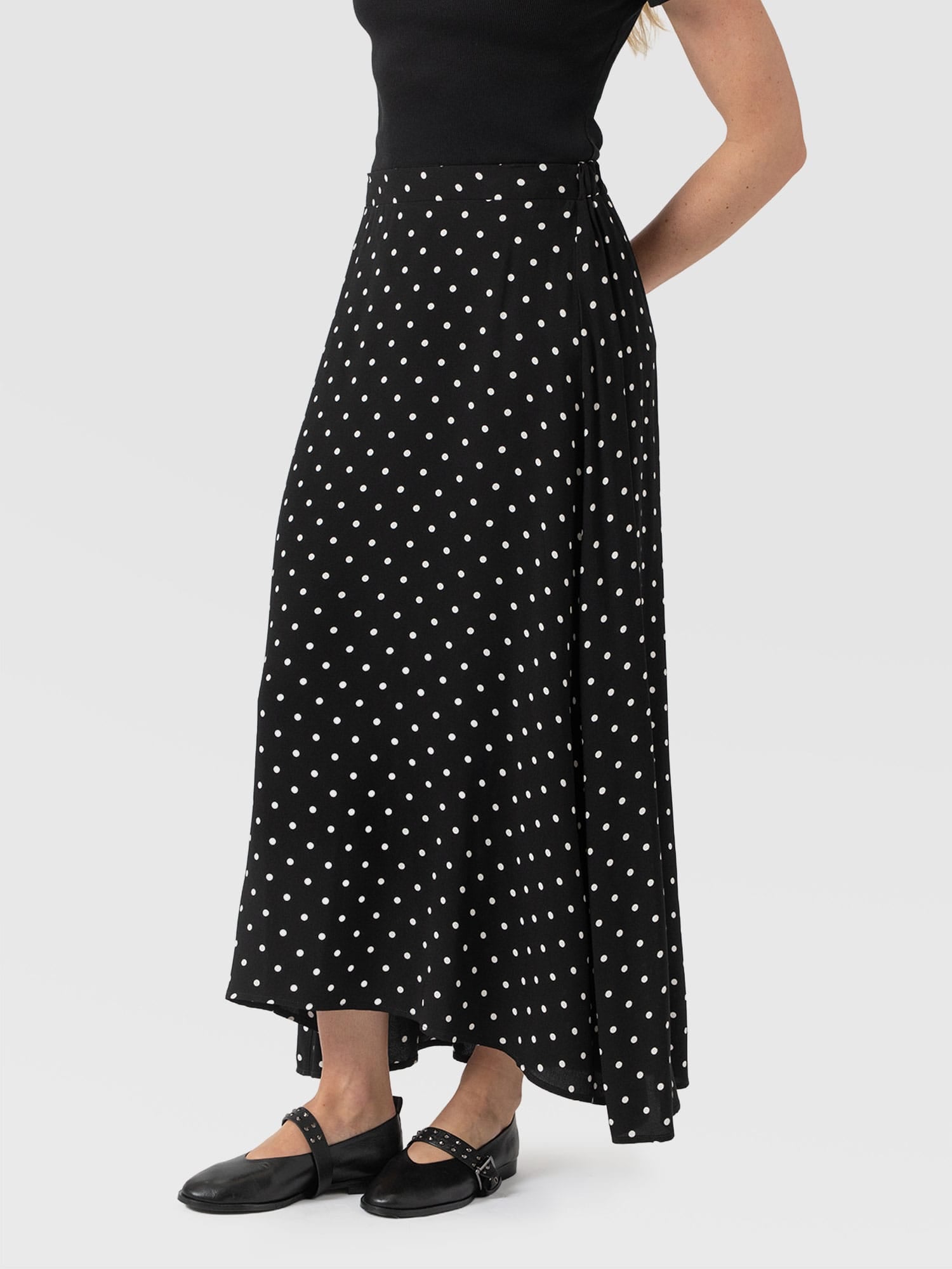 Sutton Skirt - Black Polka Dot - Women's Skirts | Saint + Sofia® EU