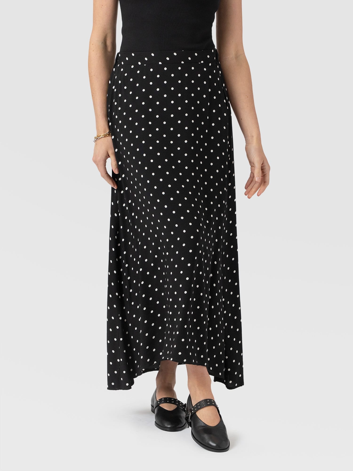 Sutton Skirt - Black Polka Dot - Women's Skirts | Saint + Sofia® EU