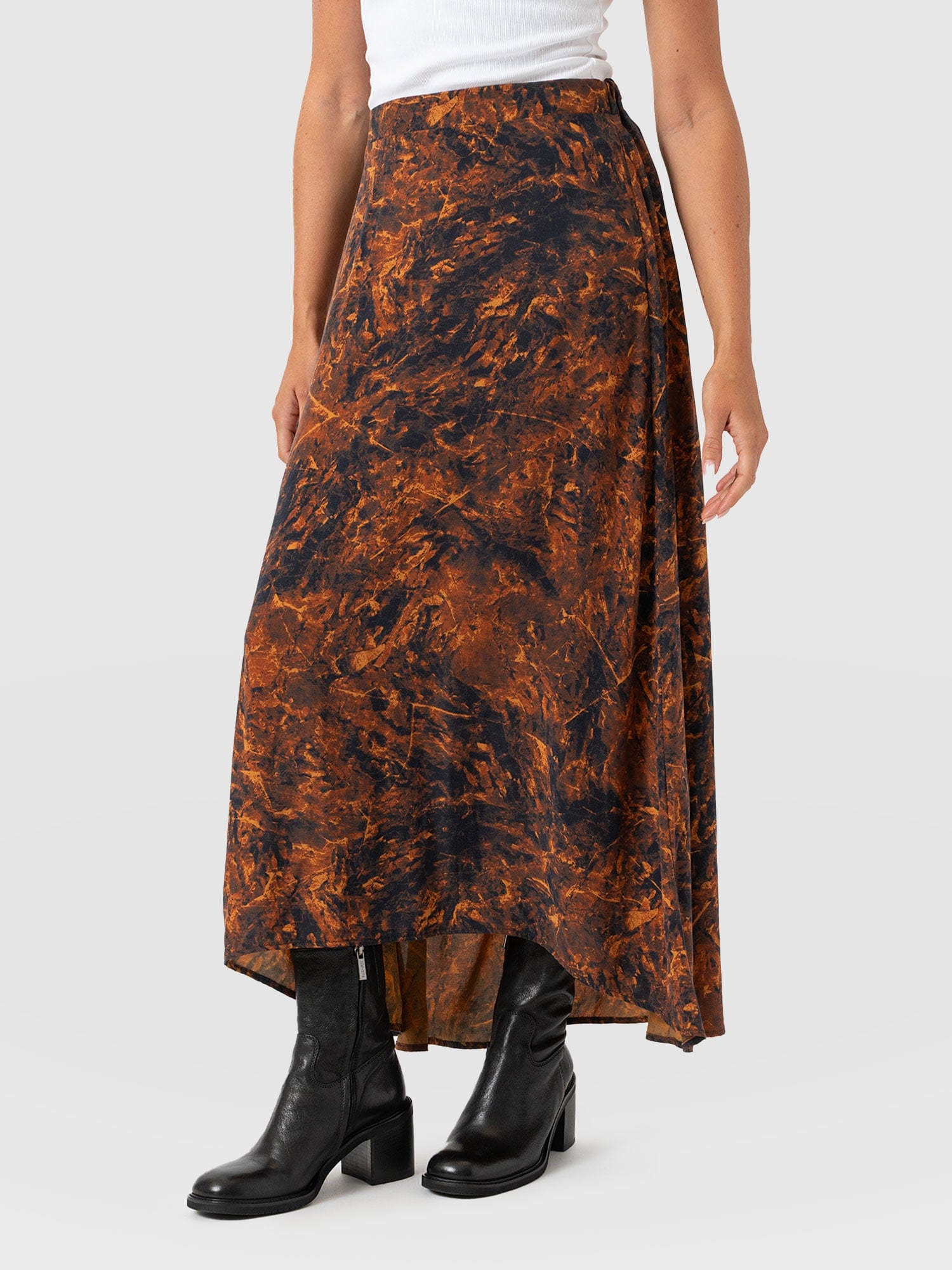 Sutton Skirt - Brown Marble - Women's Skirts | Saint + Sofia® EU