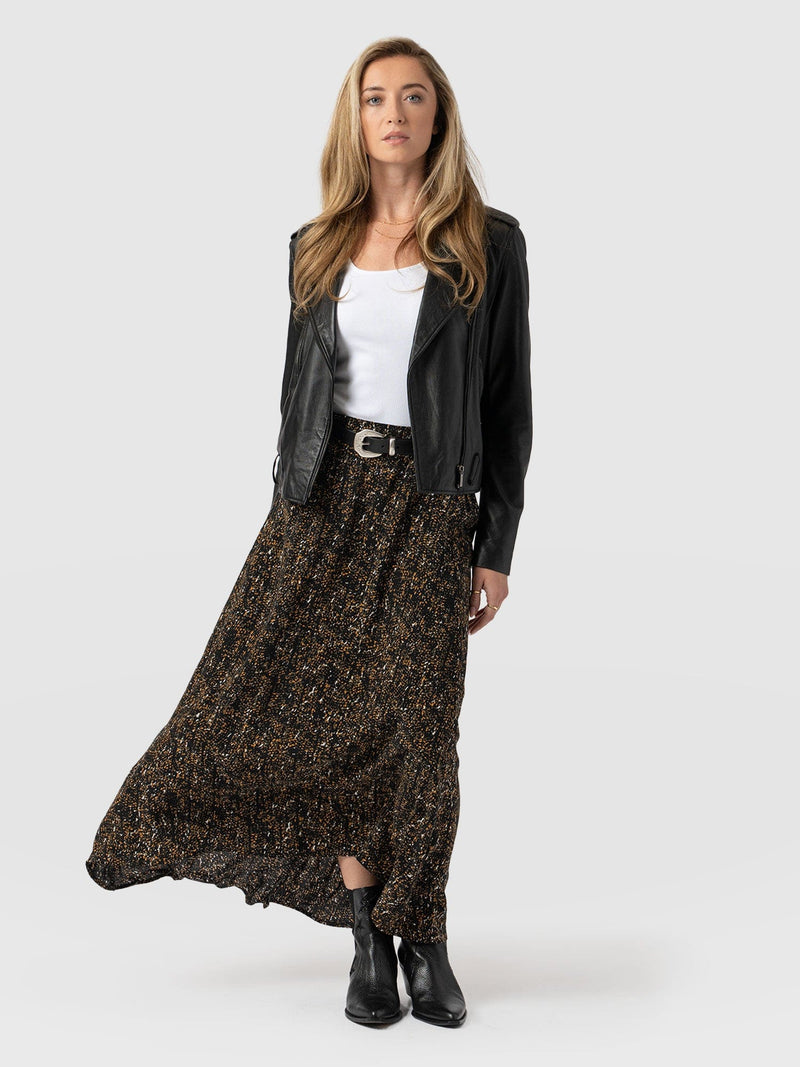 Sutton Skirt Ditsy Leopard - Women's Skirts | Saint + Sofia® EU