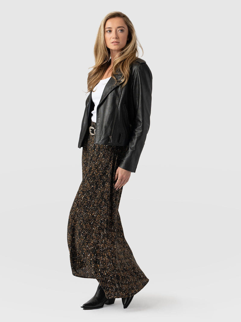 Sutton Skirt Ditsy Leopard - Women's Skirts | Saint + Sofia® EU