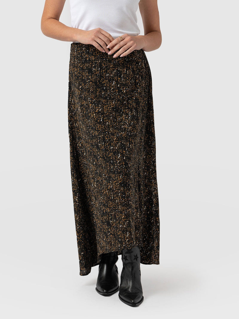 Sutton Skirt Ditsy Leopard - Women's Skirts | Saint + Sofia® EU