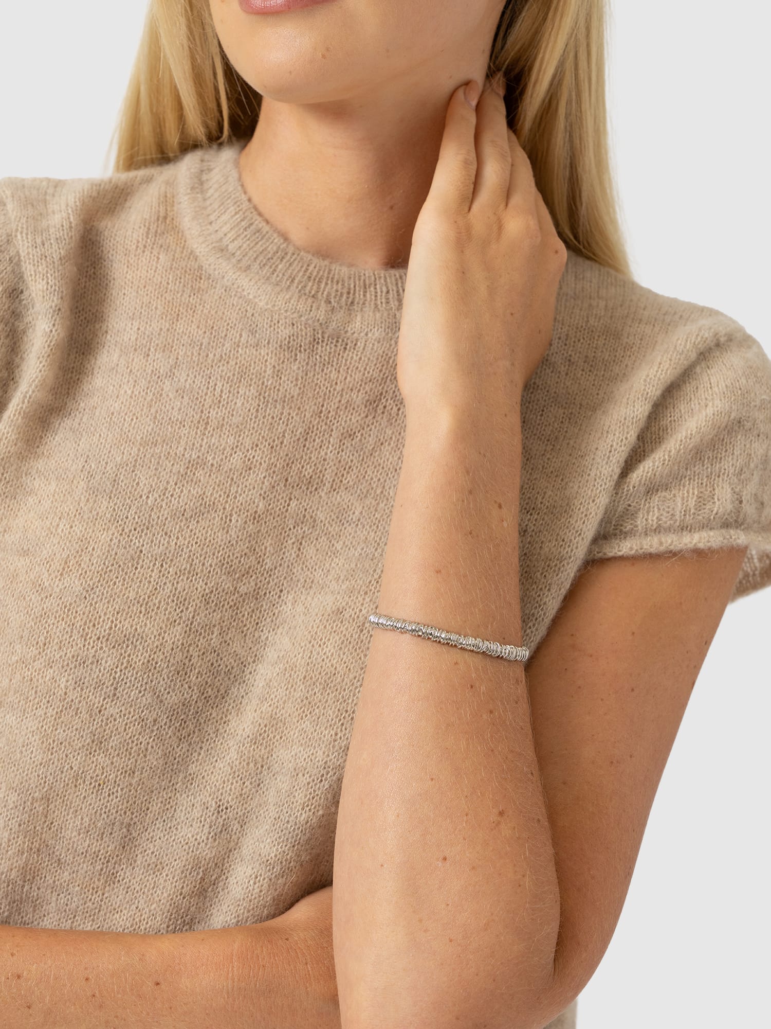 Swirl Bangle - Silver - Women's Jewellers | Saint and Sofia® EU