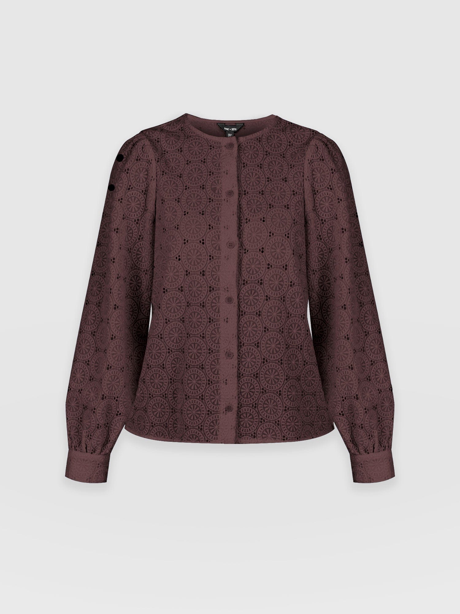 Tabitha Blouse - Maroon - Women's Blouses | Saint + Sofia® EU