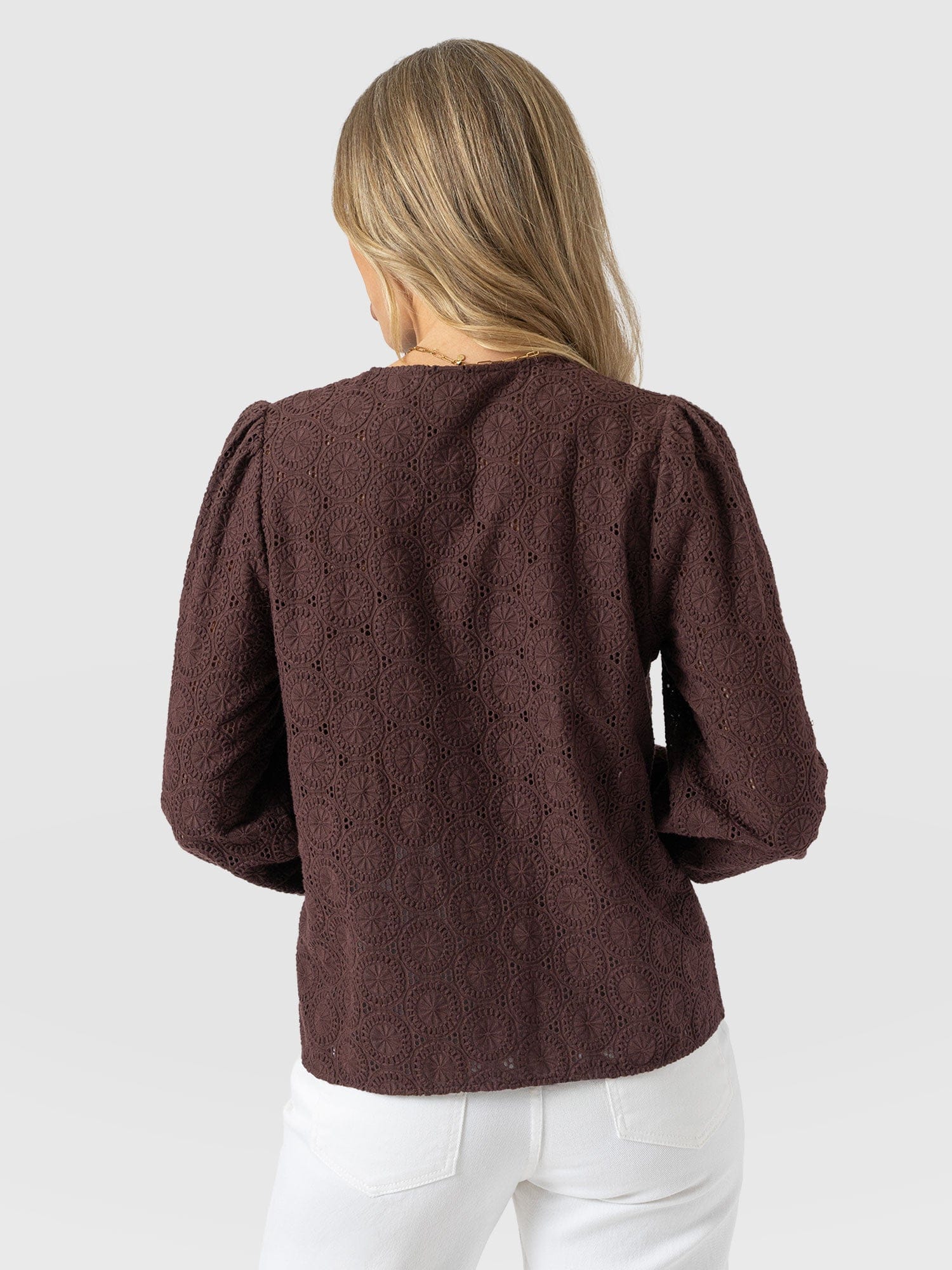 Tabitha Blouse - Maroon - Women's Blouses | Saint + Sofia® EU