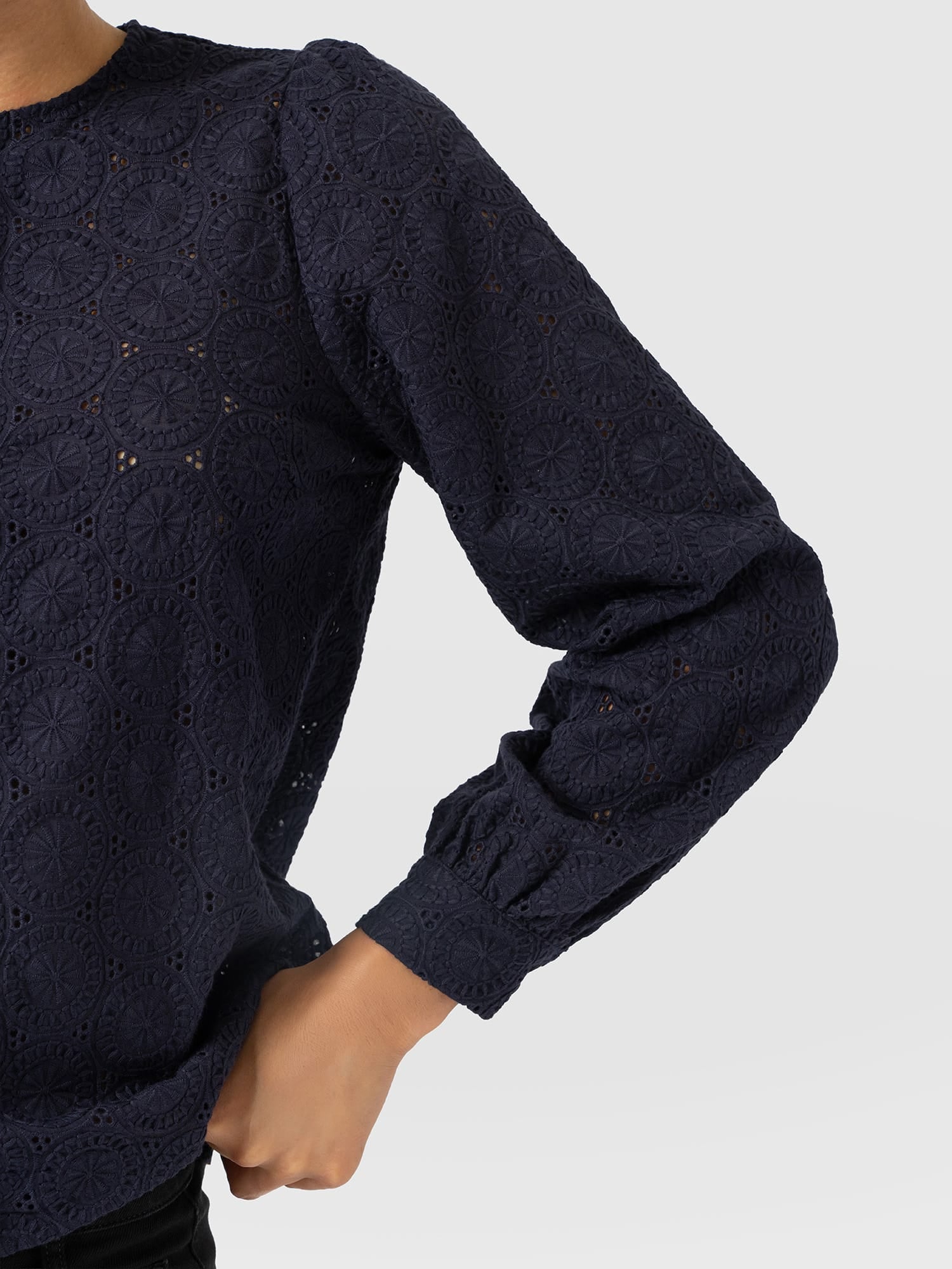 Tabitha Blouse - Navy - Women's Blouses | Saint and Sofia® EU