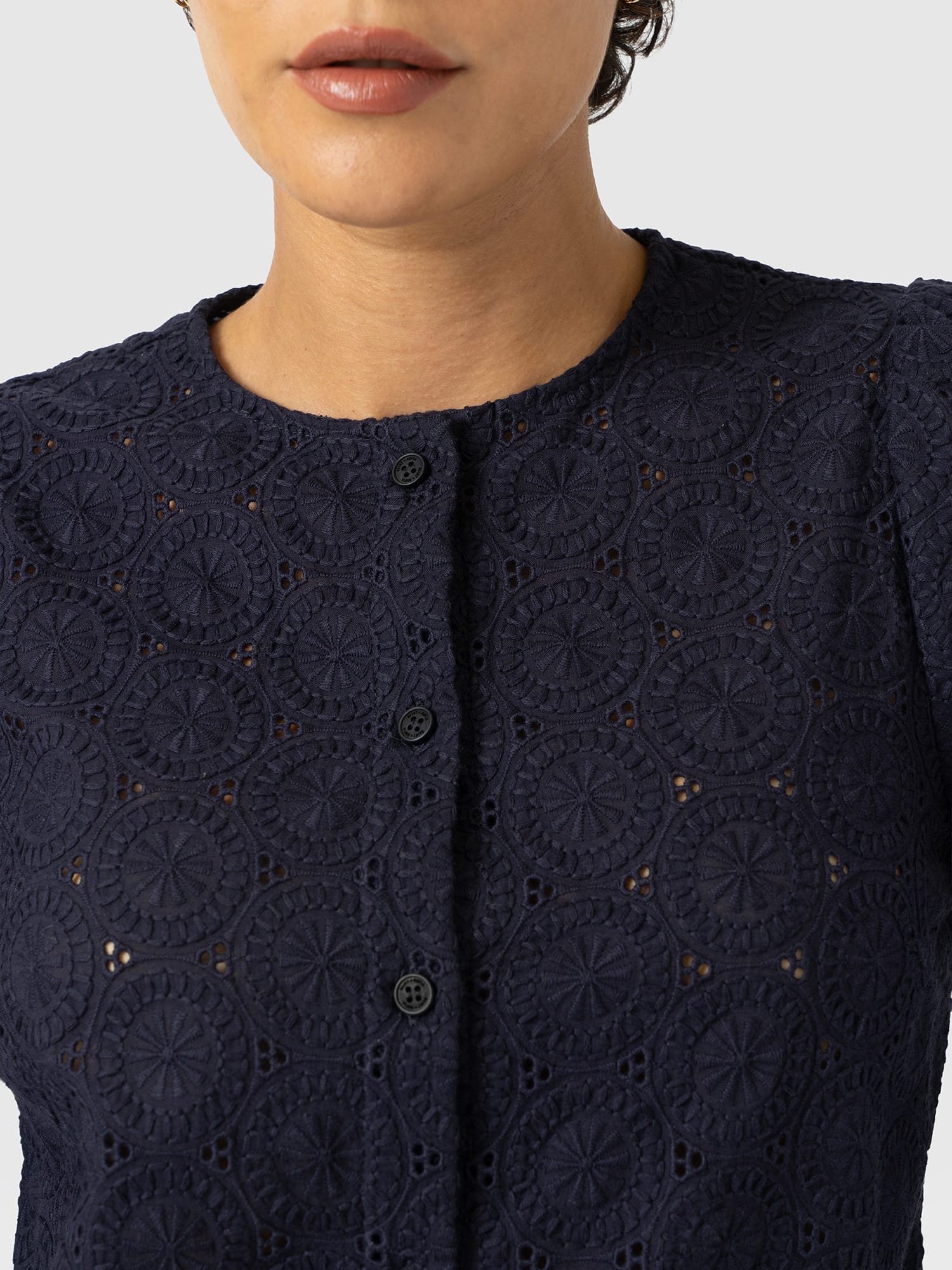 Tabitha Blouse - Navy - Women's Blouses | Saint and Sofia® EU