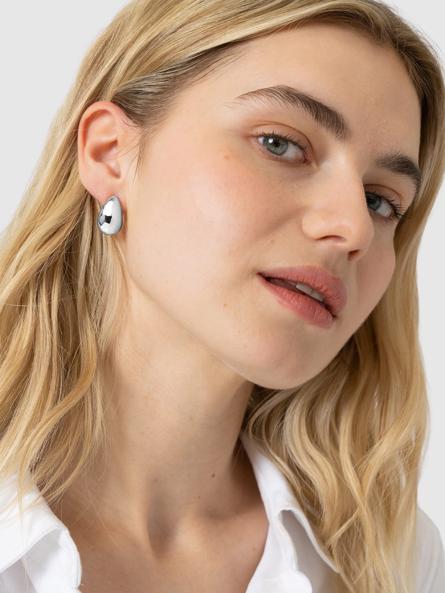 Teardrop Small Earrings - Silver - Women's Jewellers | Saint and Sofia® EU