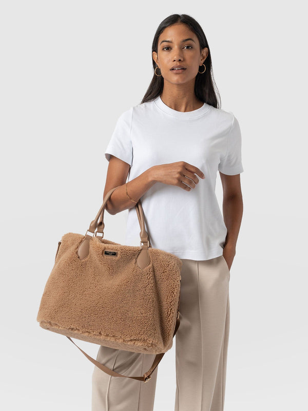 Teddy Selene Shopper Bag Caramel - Women's Bags | Saint + Sofia® EU