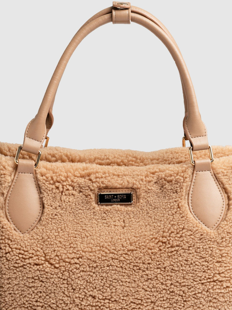 Teddy Selene Shopper Bag Caramel - Women's Bags | Saint + Sofia® EU