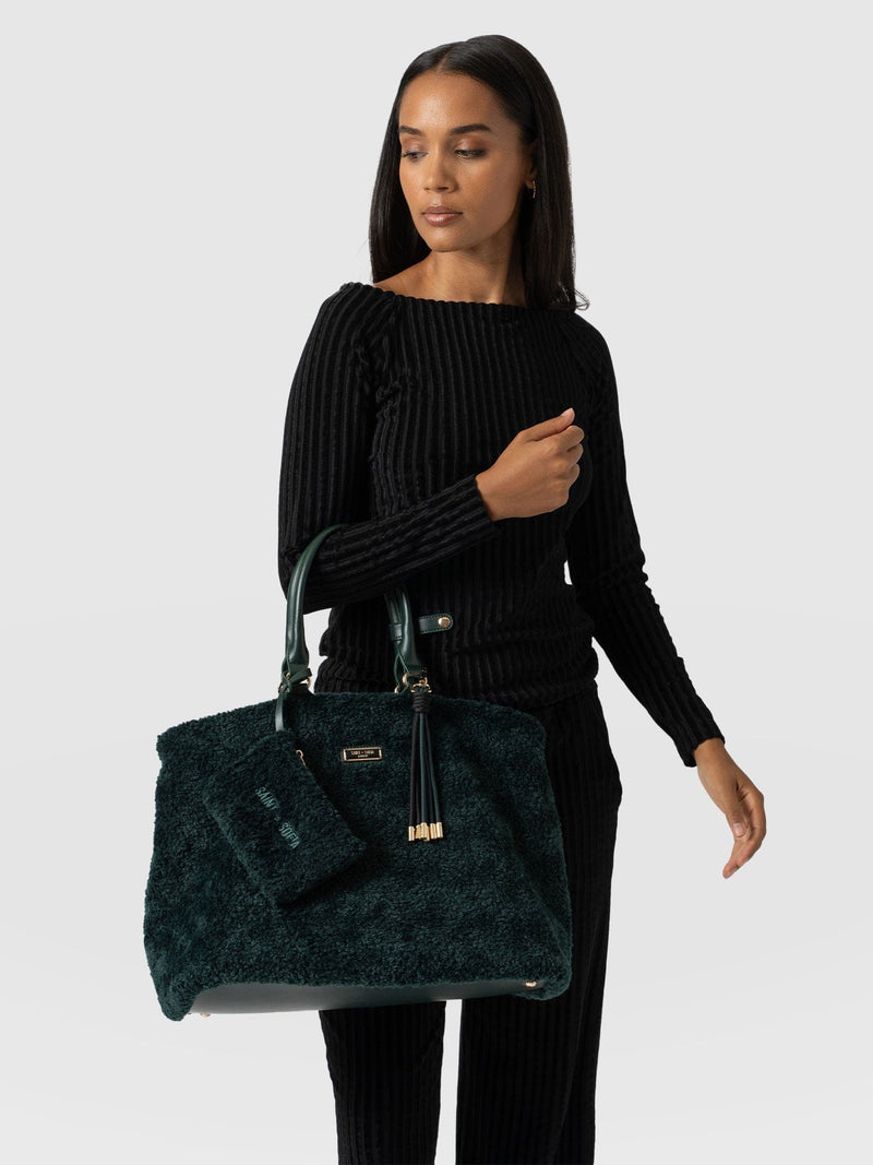 Teddy Selene Shopper Bag Green - Women's Bags |  Saint + Sofia® EU
