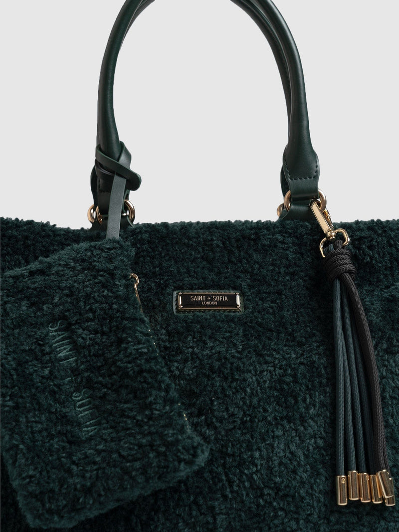 Teddy Selene Shopper Bag Green - Women's Bags |  Saint + Sofia® EU