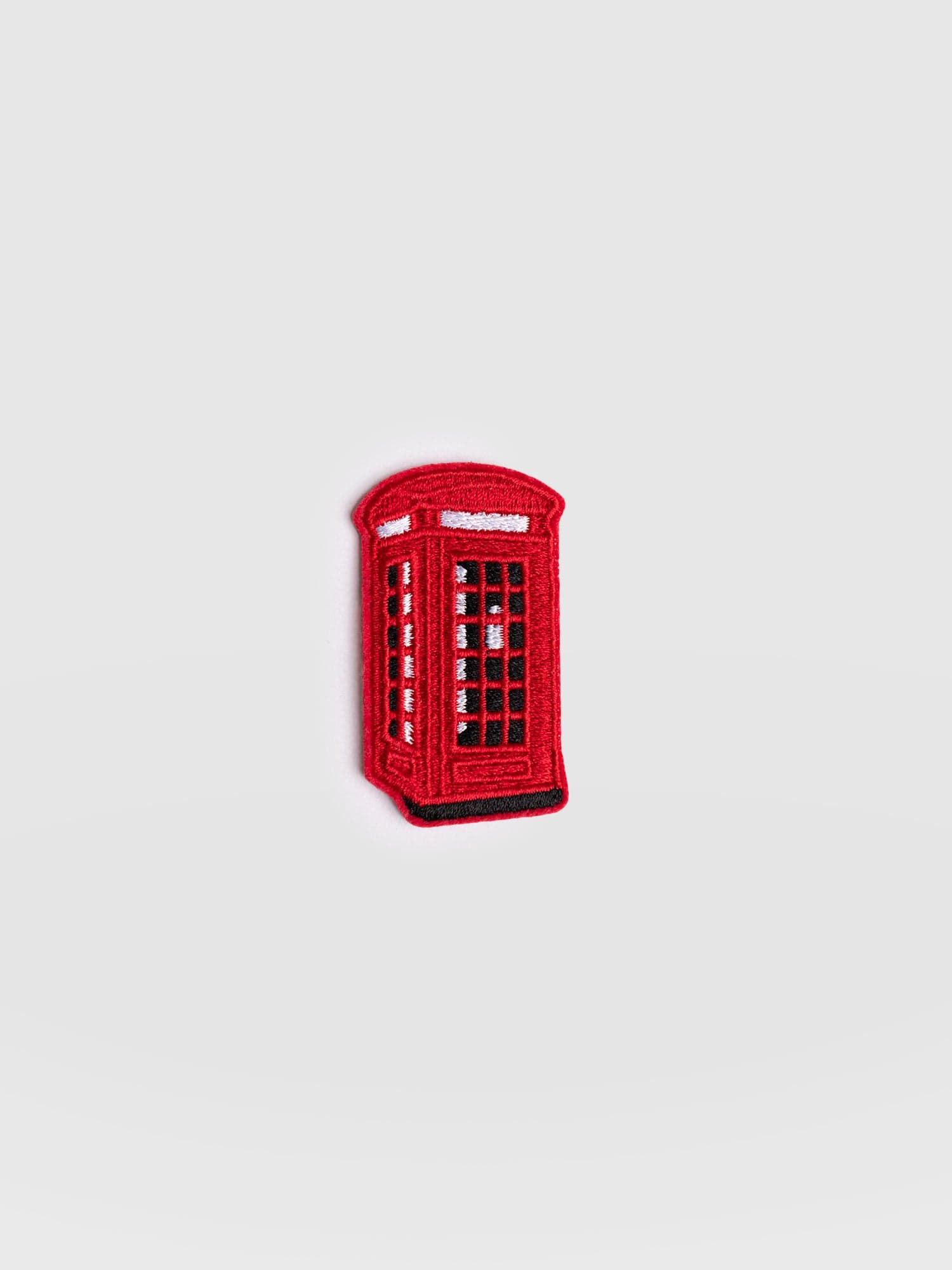 Telephone Box Sticker Badge - Red - Women's Accessories | Saint + Sofia® EU