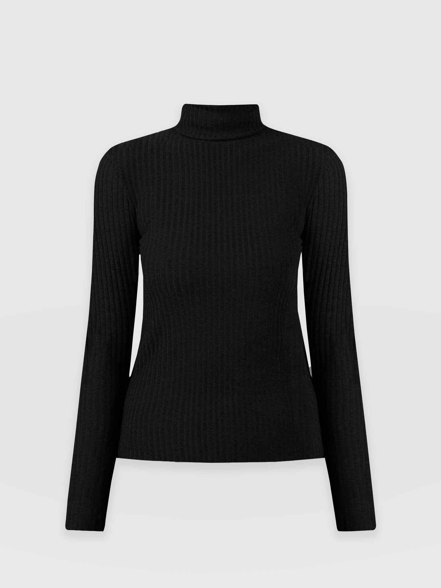 Tempest Roll Neck Black - Women's Top | Saint + Sofia® EU