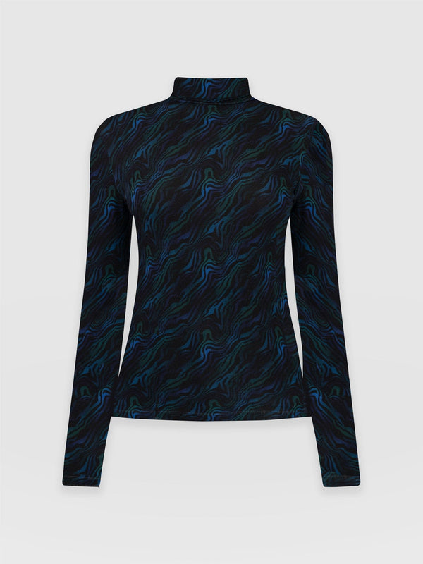 Tempest Rollneck Galactic Wave - Women's Tops | Saint + Sofia® UK