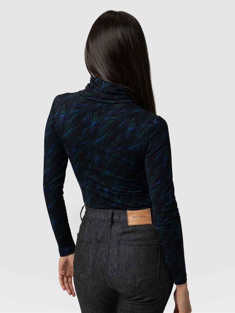 Tempest Rollneck Galactic Wave - Women's Tops | Saint + Sofia® UK