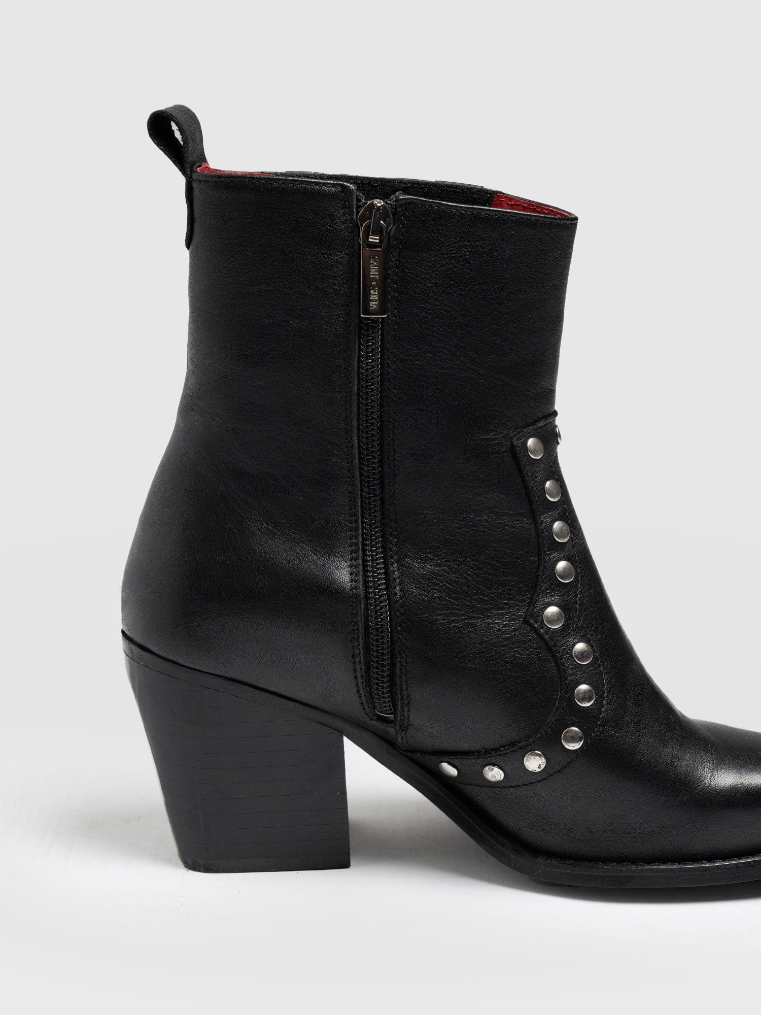 Texas Studded Boot Black - Women's Leather Boots | Saint + Sofia® EU