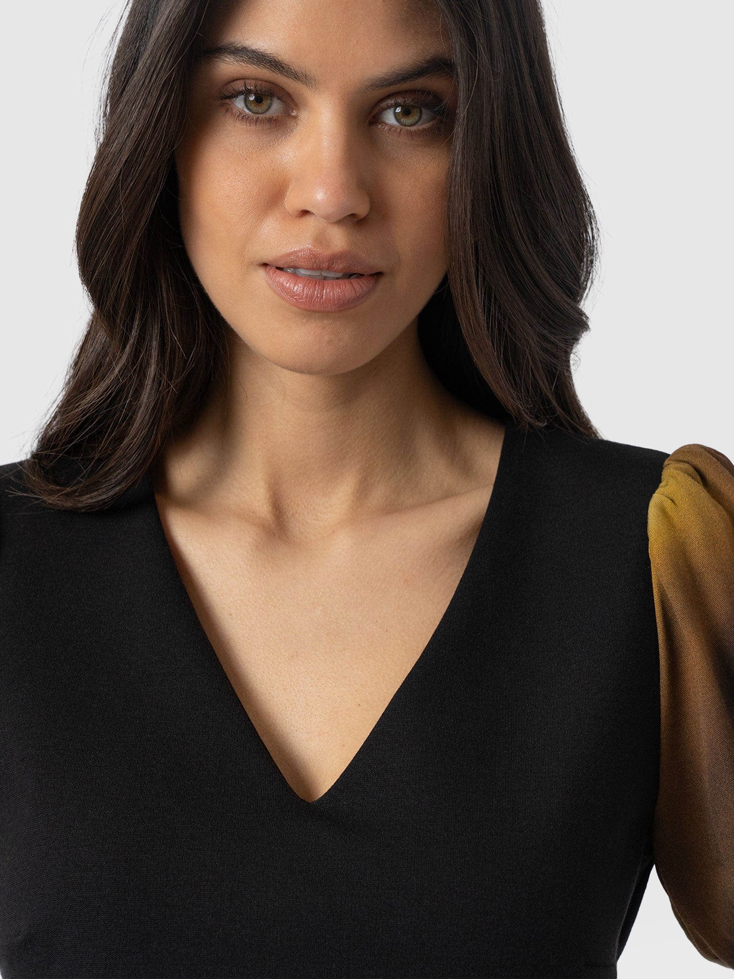 Tori Puff Sleeve Top - Yellow Gradient - Women's T-shirts | Saint + Sofia® EU