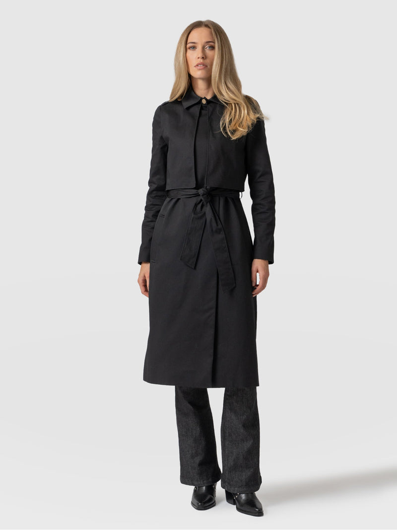 Trench Coat Black - Women's Overcoats | Saint + Sofia® EU