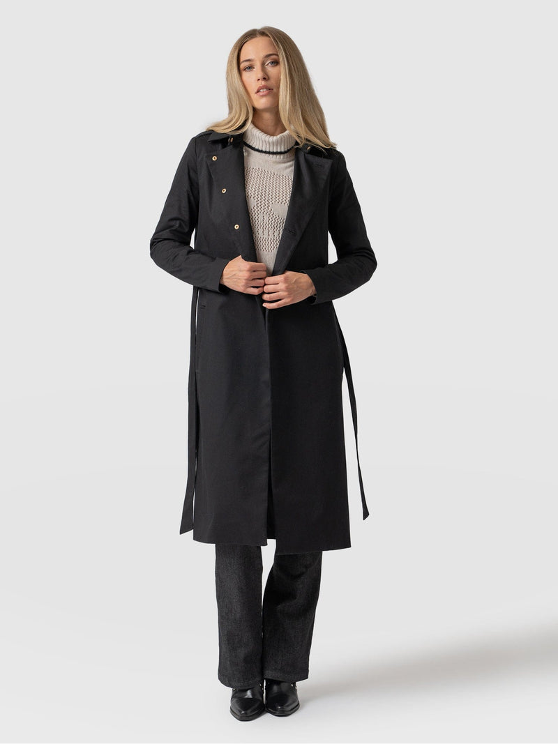 Trench Coat Black - Women's Overcoats | Saint + Sofia® EU