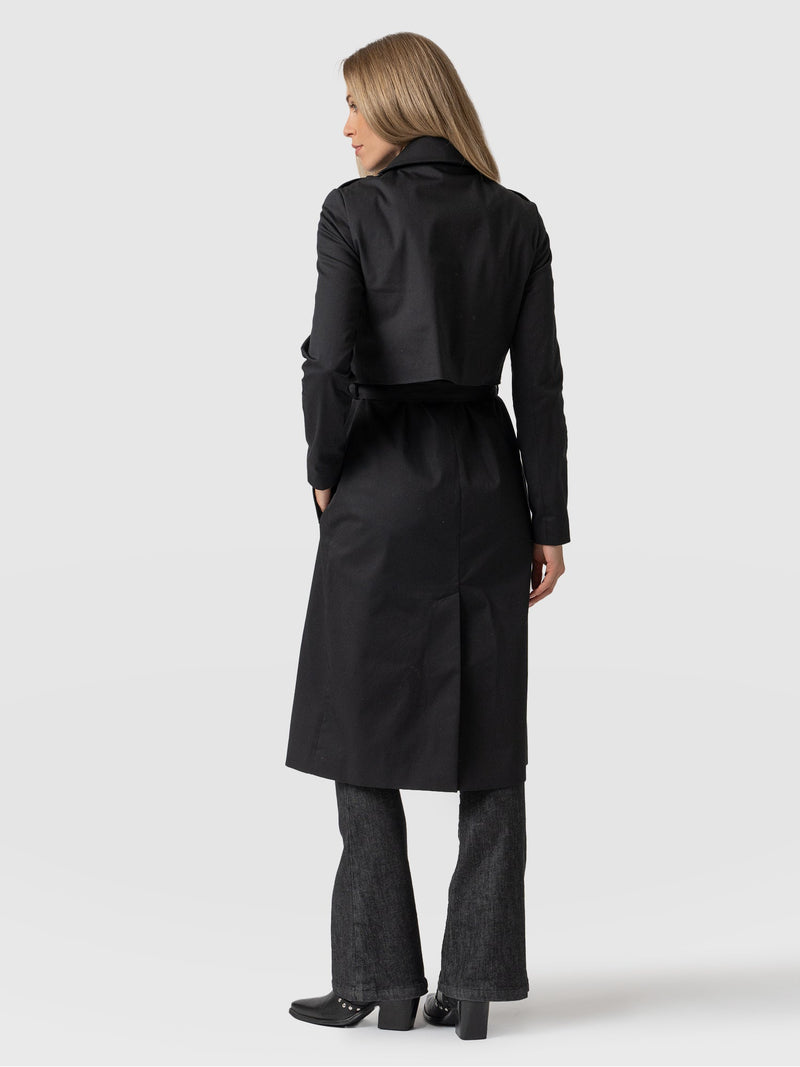 Trench Coat Black - Women's Overcoats | Saint + Sofia® EU