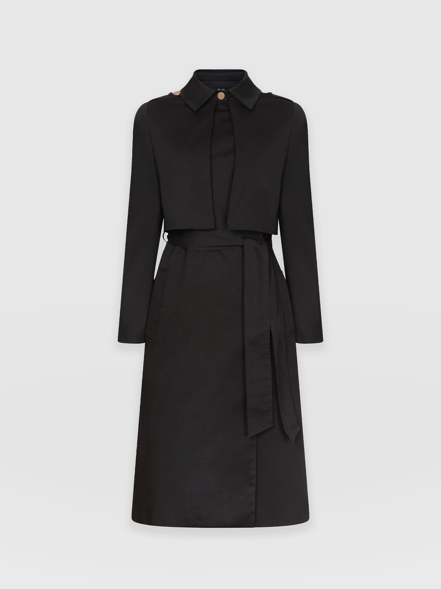 Trench Coat Black - Women's Overcoats | Saint + Sofia® EU