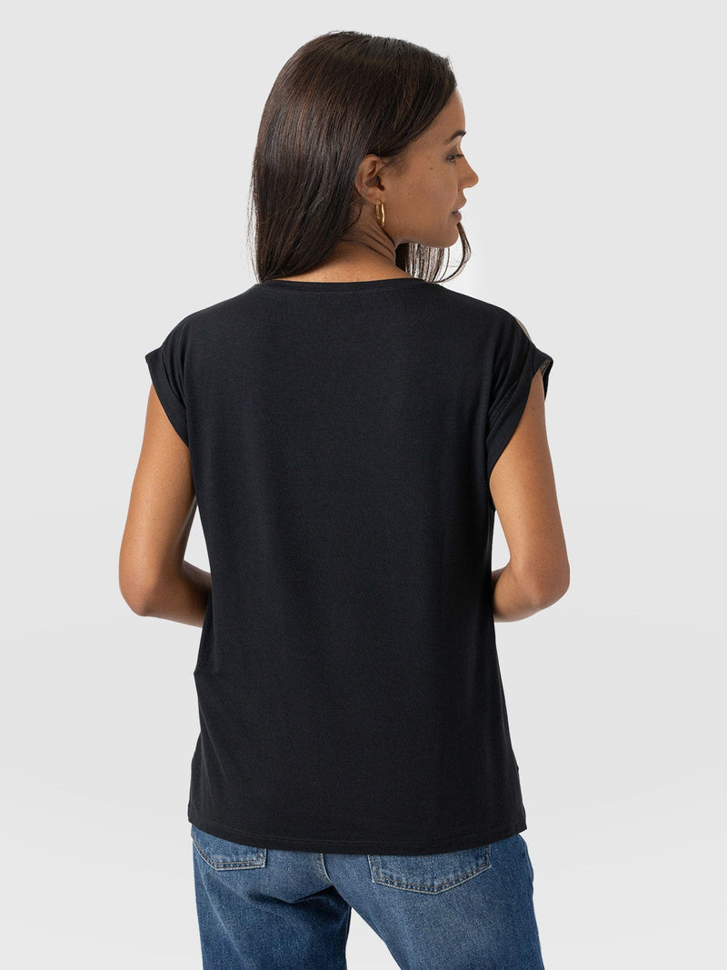 Turn Up Contrast Tee - Purple Gradient - Women's T-shirts | Saint + Sofia® EU