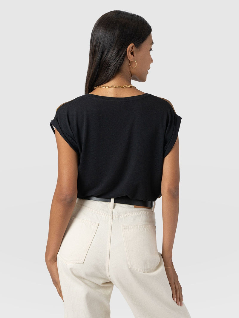 Turn Up Contrast Tee - Yellow Gradient - Women's T-shirts | Saint + Sofia® EU