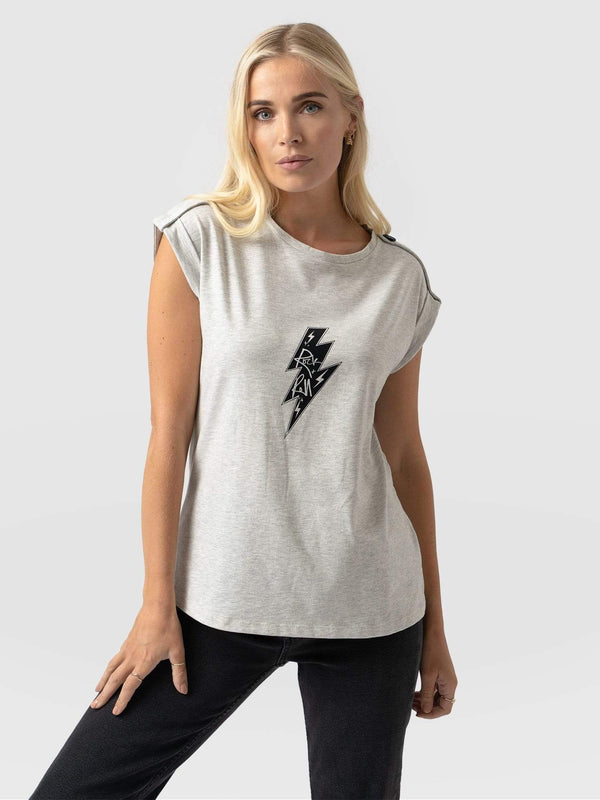 Turn-Up Tee Grey Rock - Women's T-Shirts | Saint + Sofia® EU