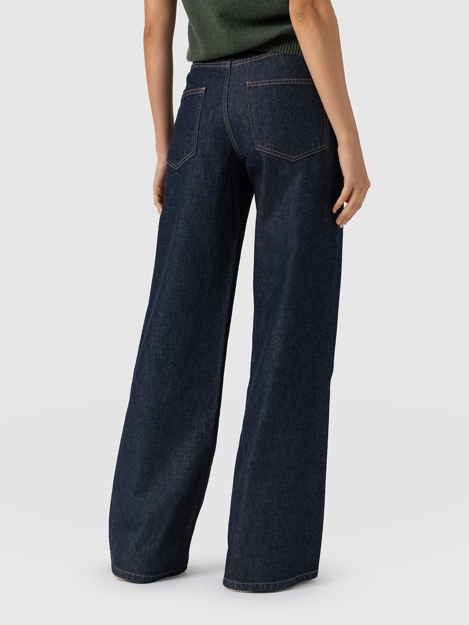 Ultra Wide Leg Jean - Indigo - Women's Jeans | Saint and Sofia® EU