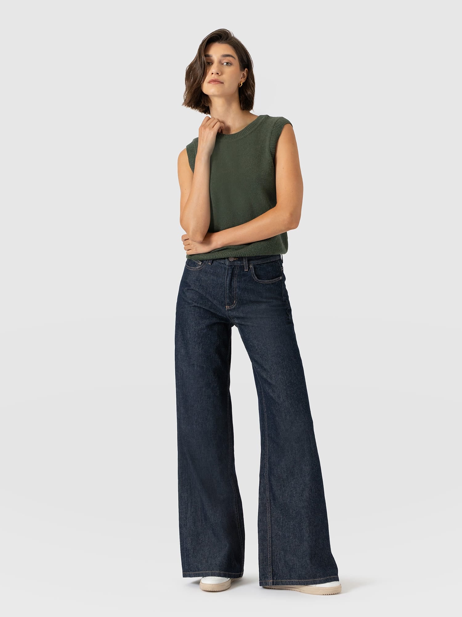 Ultra Wide Leg Jean - Indigo - Women's Jeans | Saint and Sofia® EU