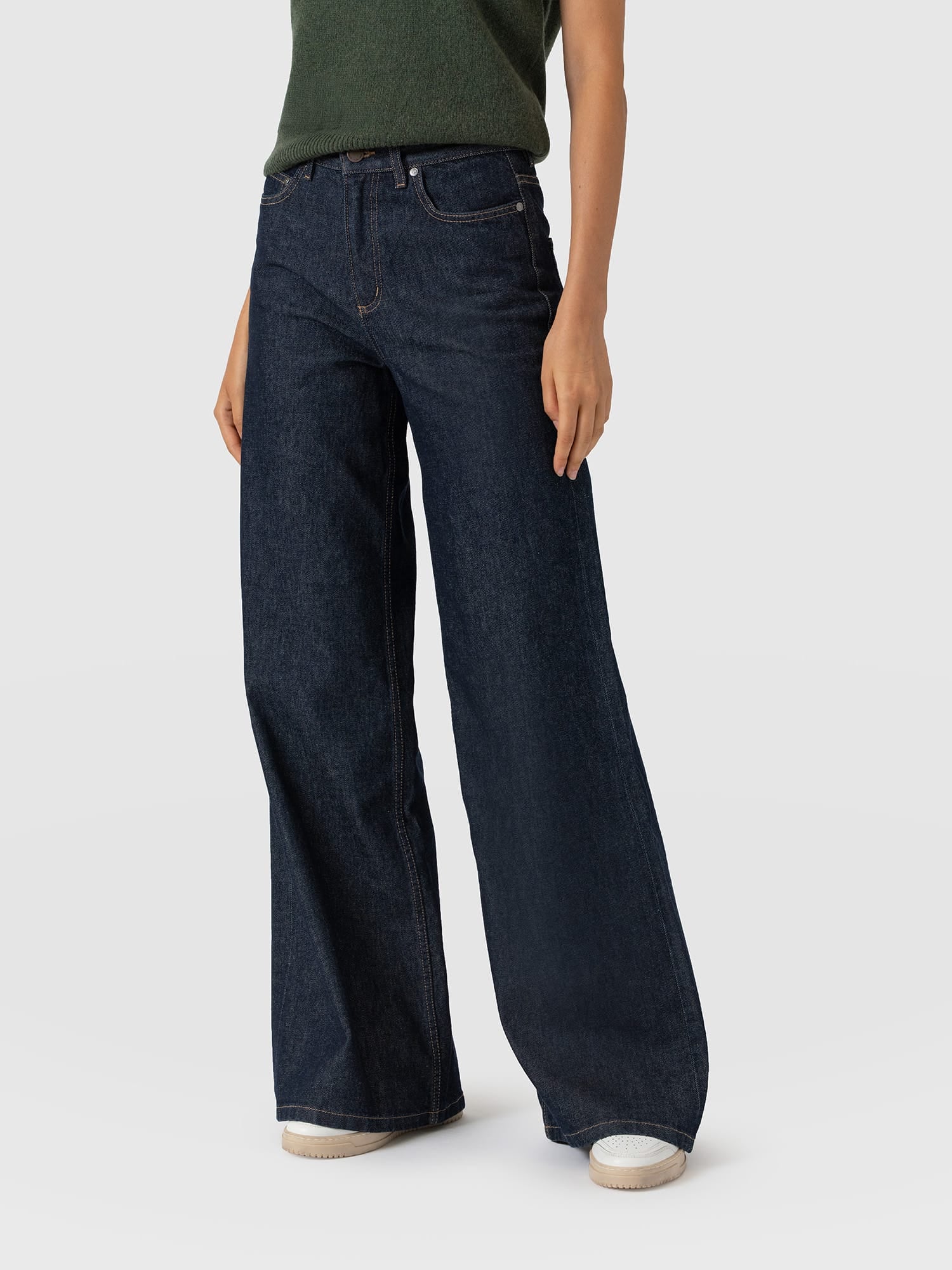 Ultra Wide Leg Jean - Indigo - Women's Jeans | Saint and Sofia® EU