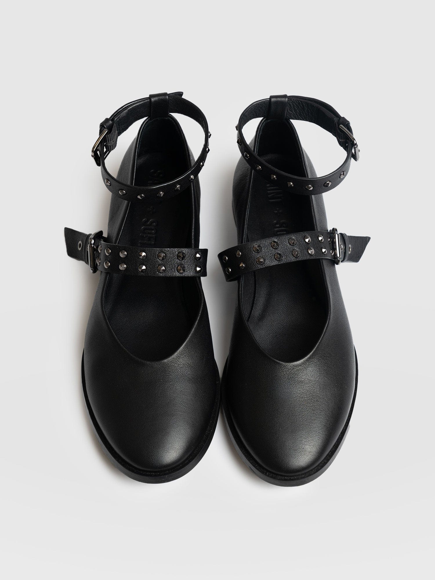 Vega Studded Ballerina Flats - Black - Women's Shoes | Saint + Sofia? EU