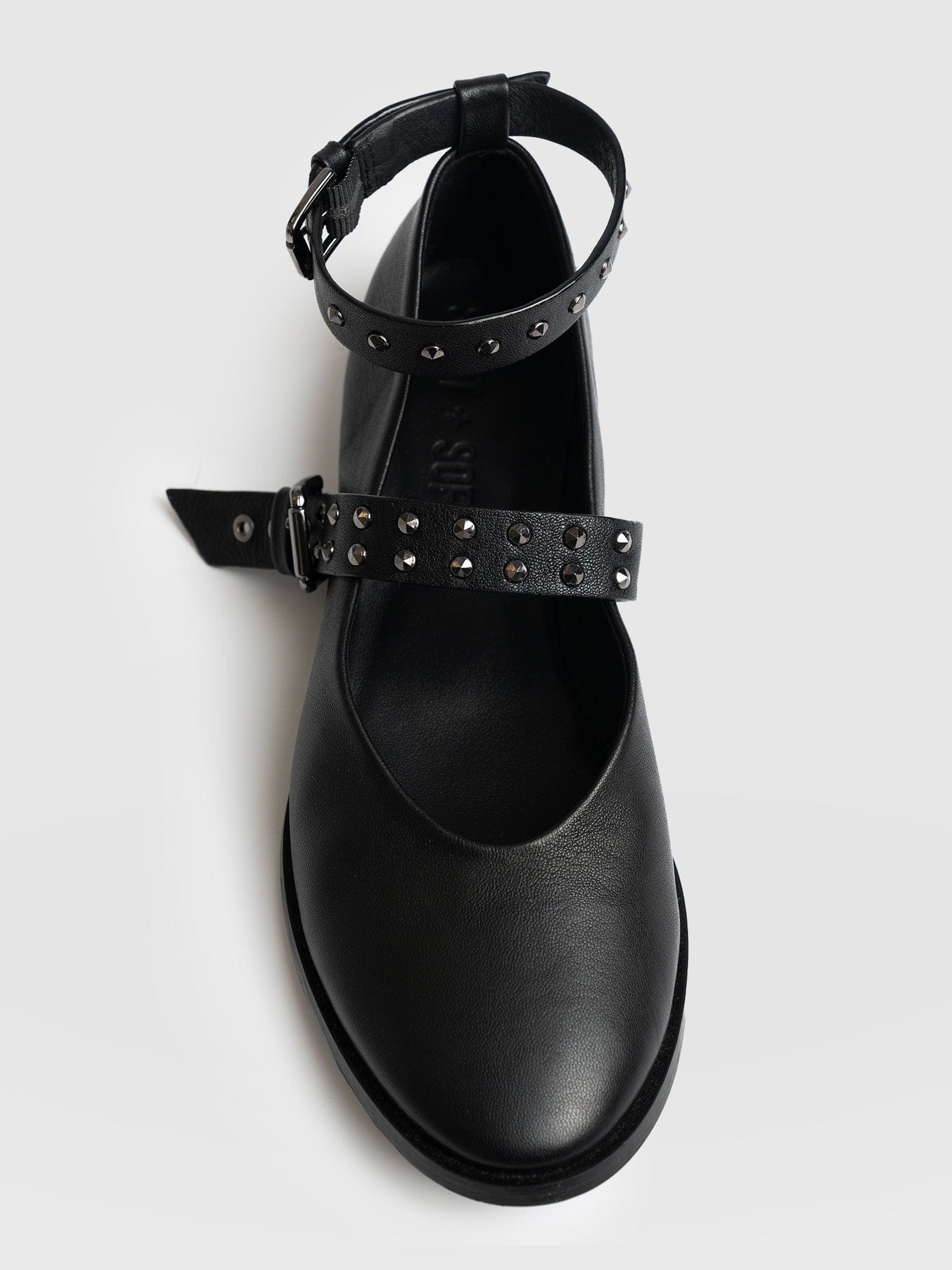 Vega Studded Ballerina Flats - Black - Women's Shoes | Saint + Sofia? EU