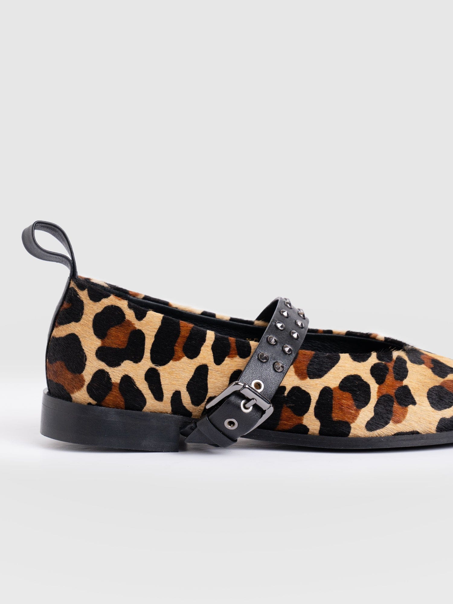 Vega Studded Ballerina Flats - Leopard - Women's Shoes | Saint + Sofia? EU