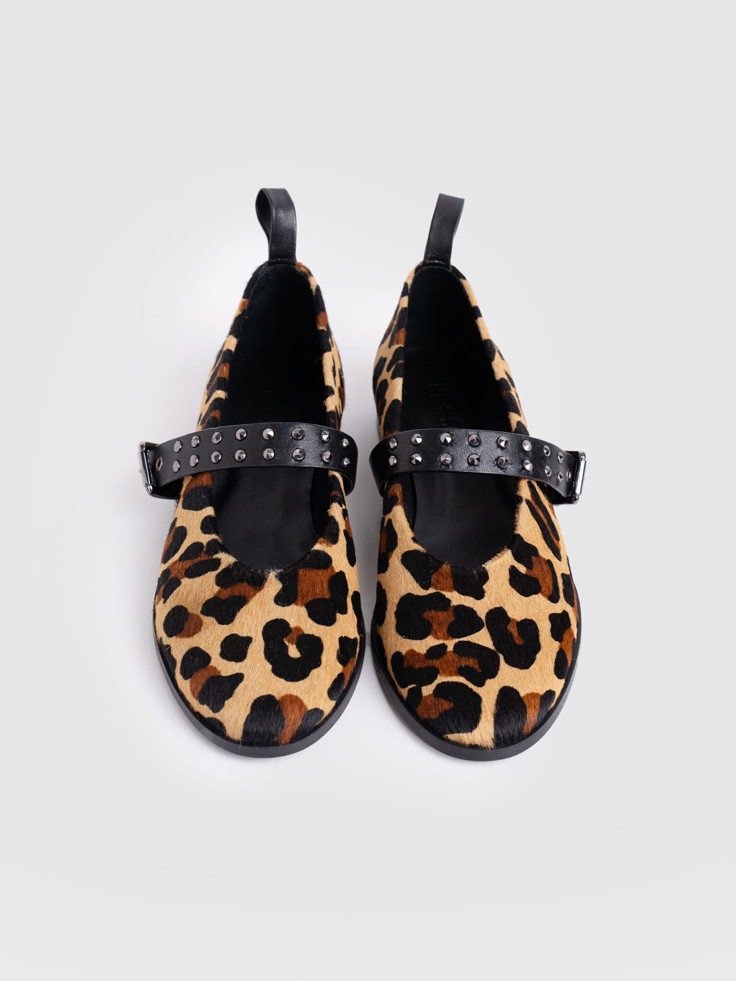 Vega Studded Ballerina Flats - Leopard - Women's Shoes | Saint + Sofia? EU