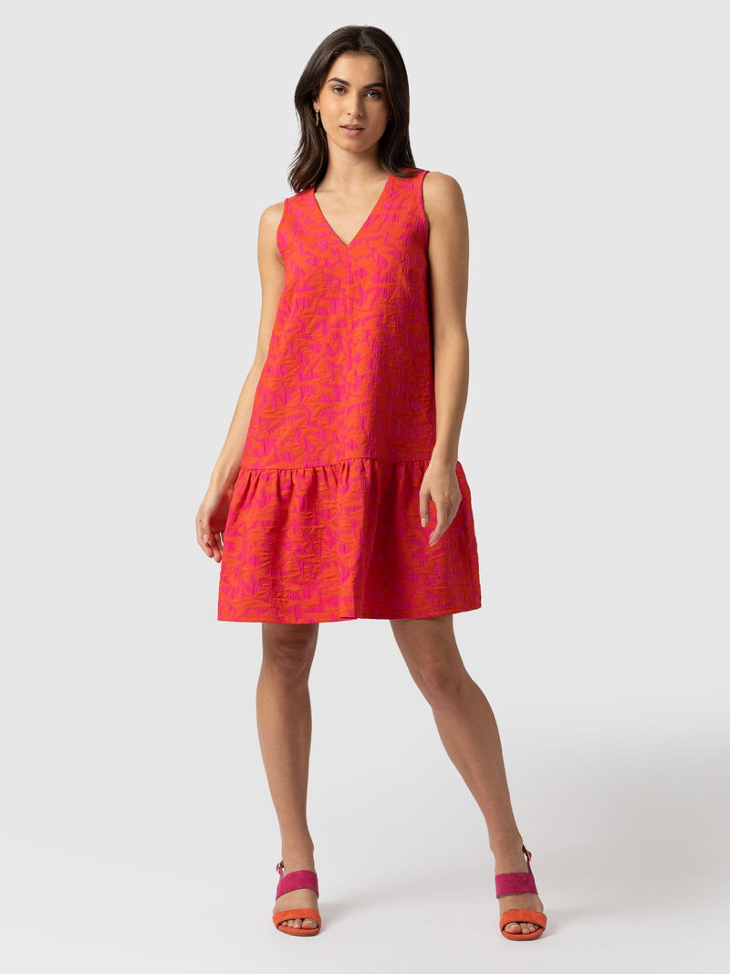 Victoria Shift Dress Festival Jacquard - Women's Dresses | Saint + Sofia® EU