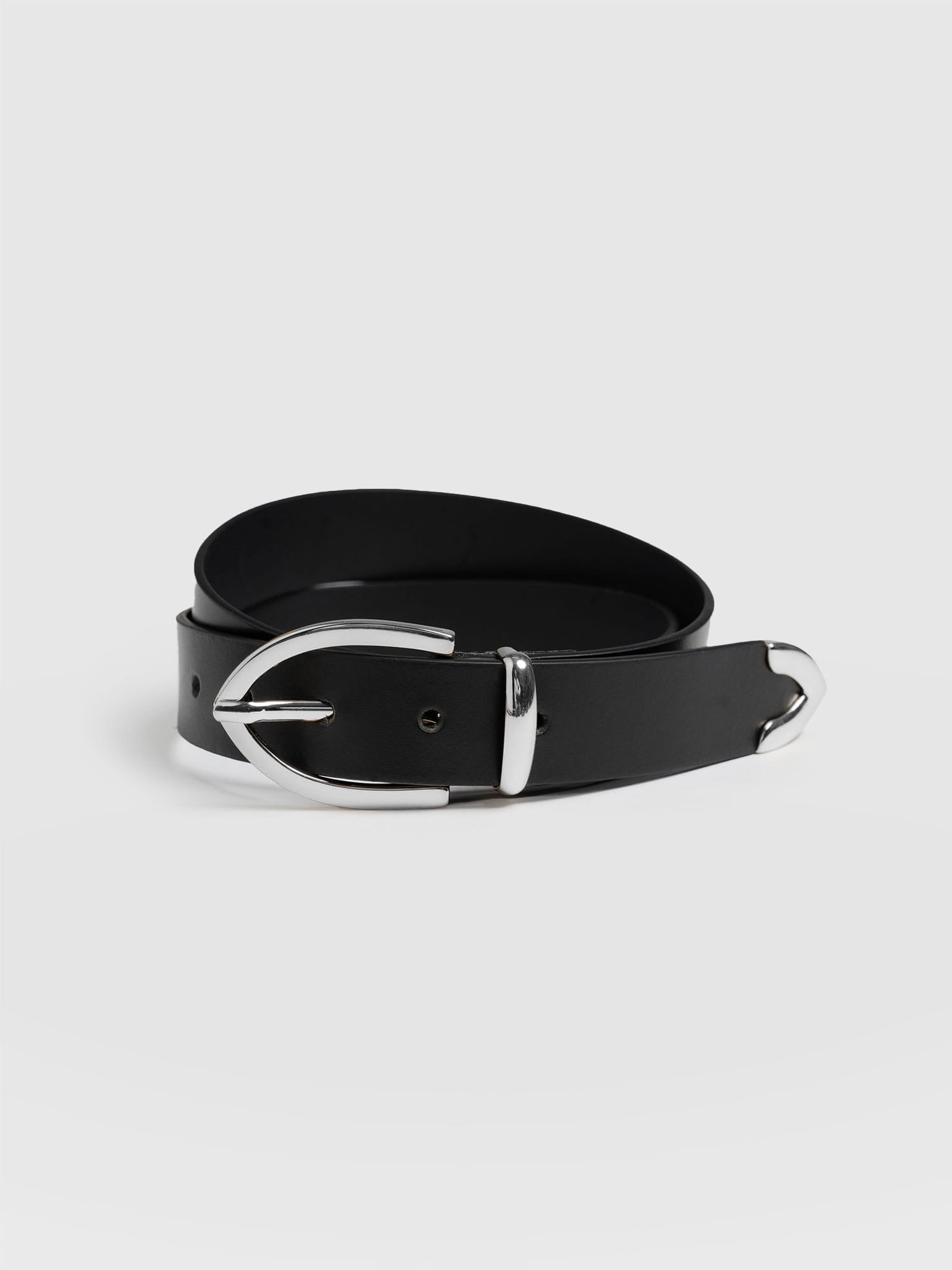 Victory Belt - Black/Silver - Women's Accessories | Saint + Sofia® EU