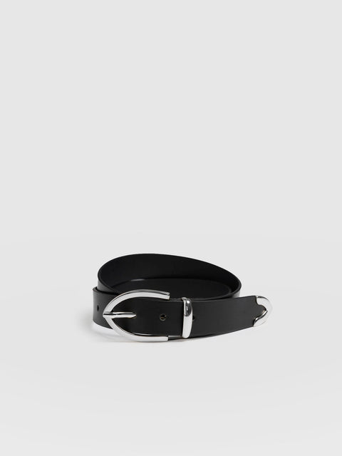 Victory Belt - Black/Silver - Women's Accessories | Saint and Sofia® EU