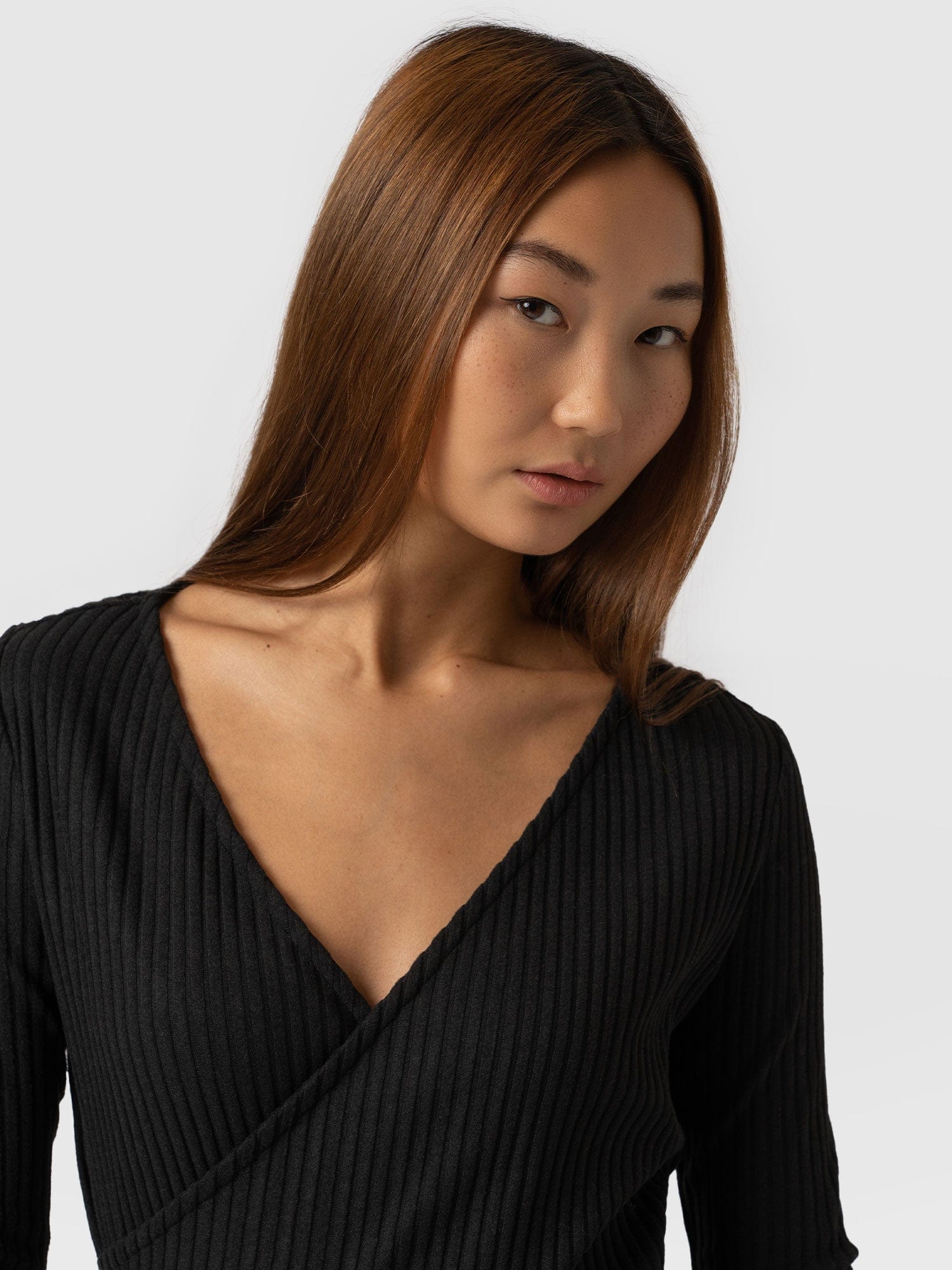 Victory Rib Top Black - Women's Tops | Saint + Sofia® EU