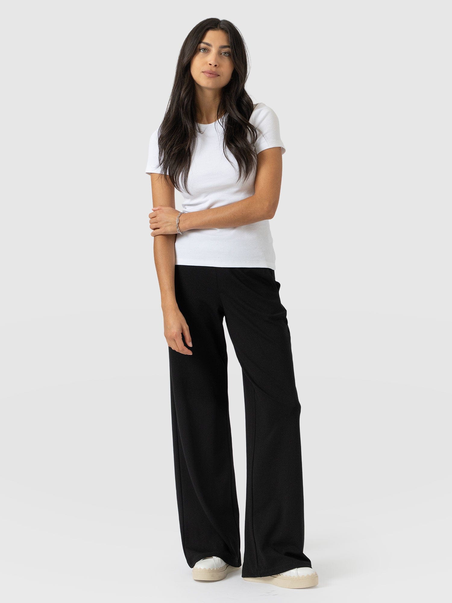 Victory Straight Leg Pant - Black - Women's Trousers | Saint + Sofia® EU
