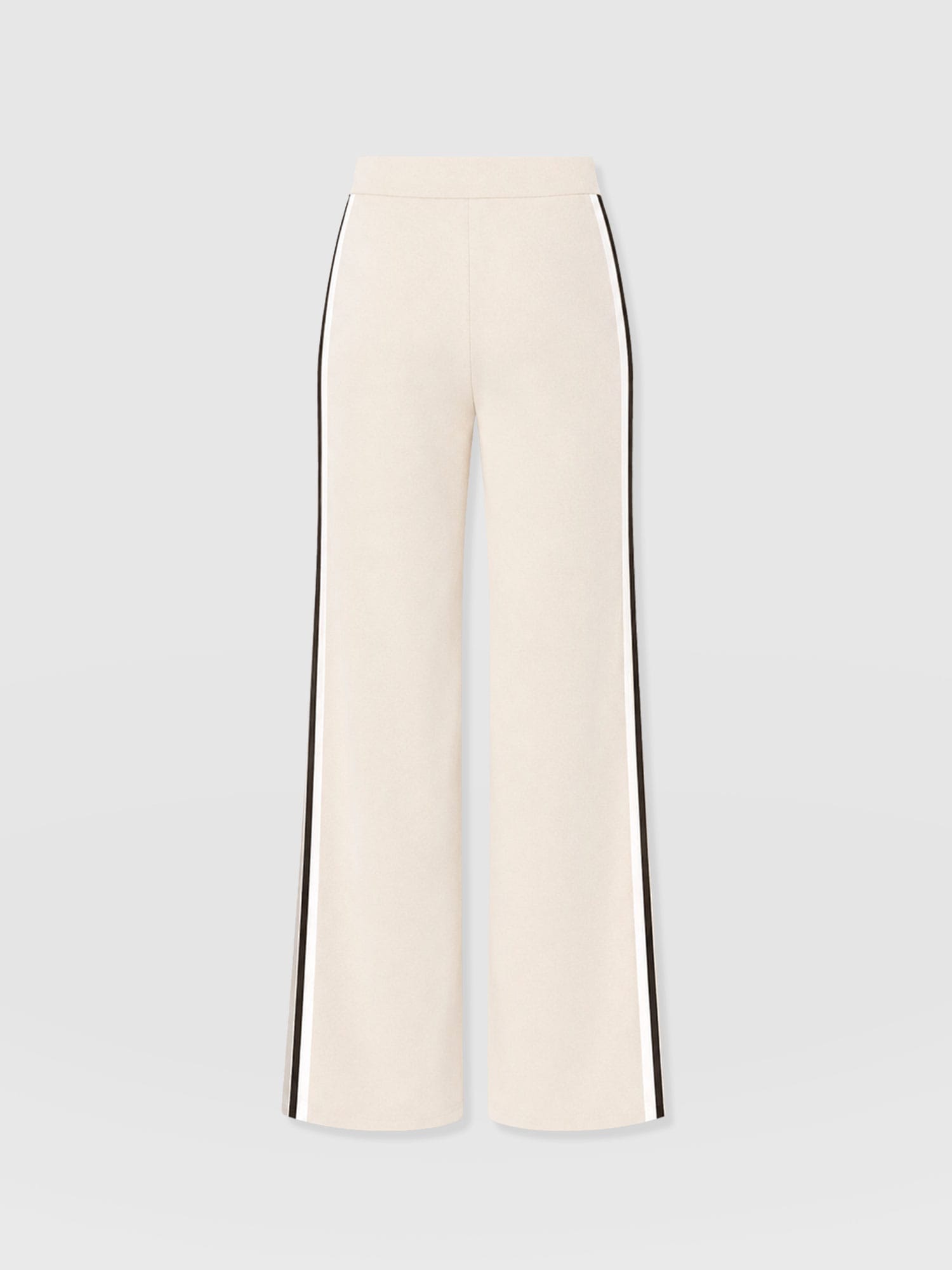 Victory Straight Leg Pant - Cream - Black Stripe - Women's Trousers | Saint and Sofia® EU
