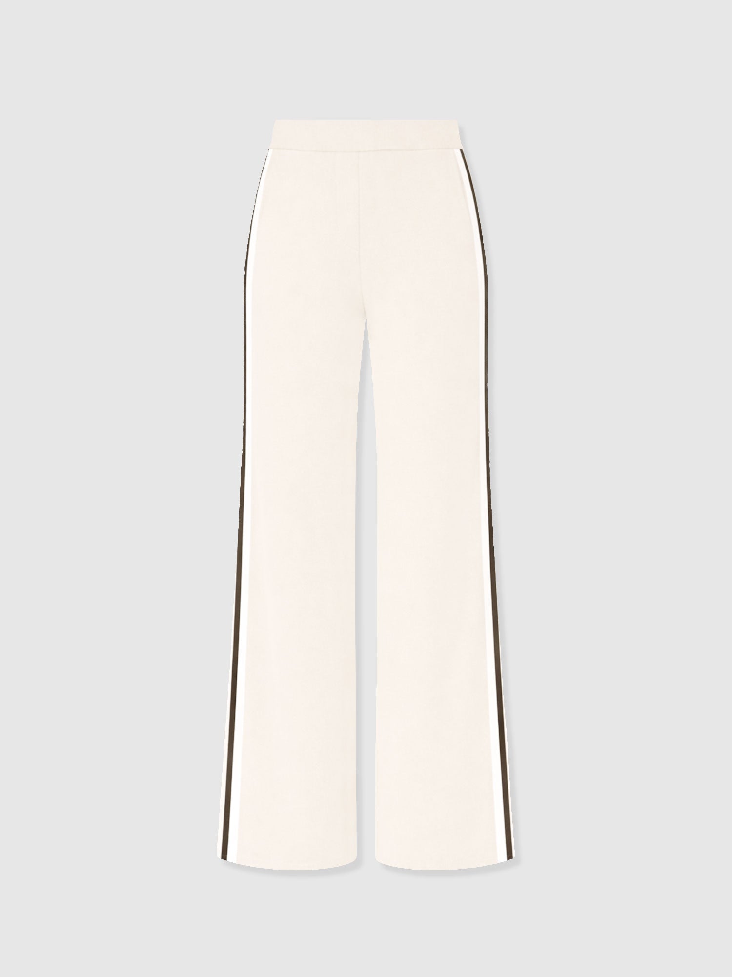 Victory Straight Leg Pant - Cream - Black Stripe - Women's Trousers | Saint + Sofia® EU