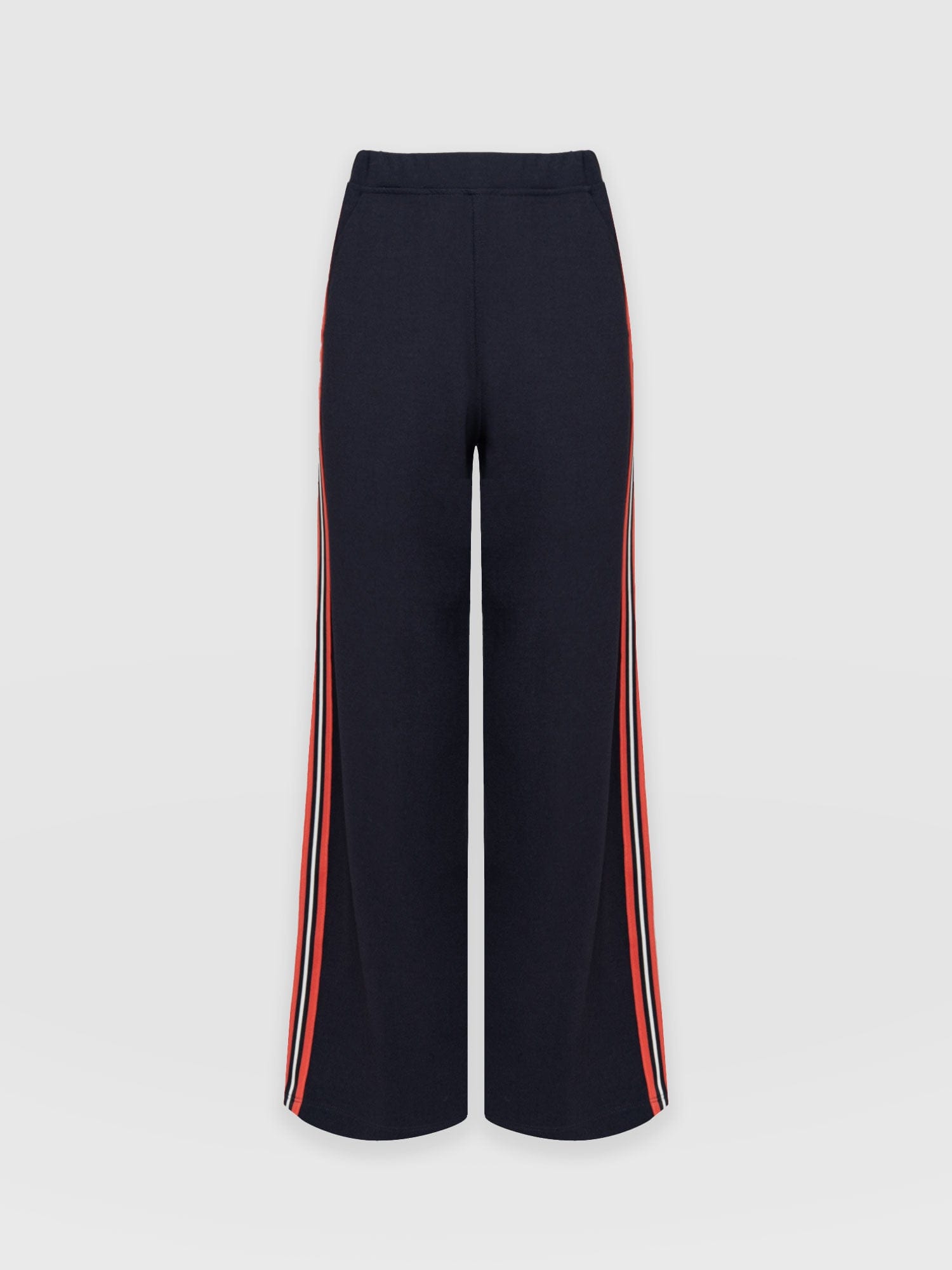 Victory Straight Leg Pant Navy/Red Stripe - Women's Trousers | Saint + Sofia® EU